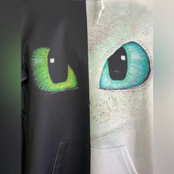 How To Train Your Dragon: Night Fury And Light Fury - Hoodies size Small - Picture 13 of 15